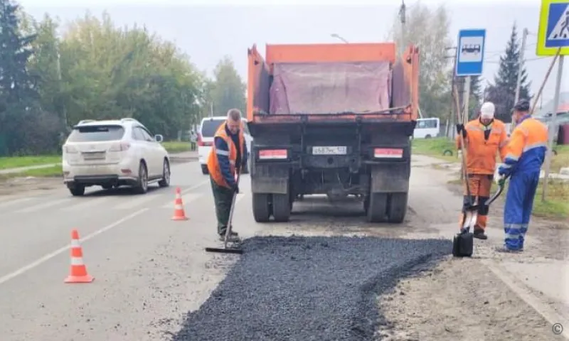 Более 51 тысячи квадратных метров дорог отремонтировали в Барнауле
