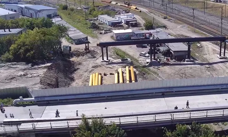Барнаульцы могут следить за строительством моста на Новом рынке онлайн с помощью веб-камеры